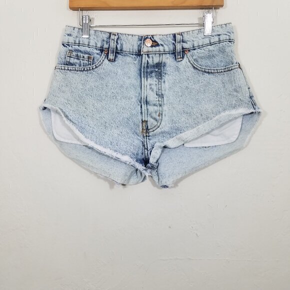 Revice Light Wash Denim Jean Shorts